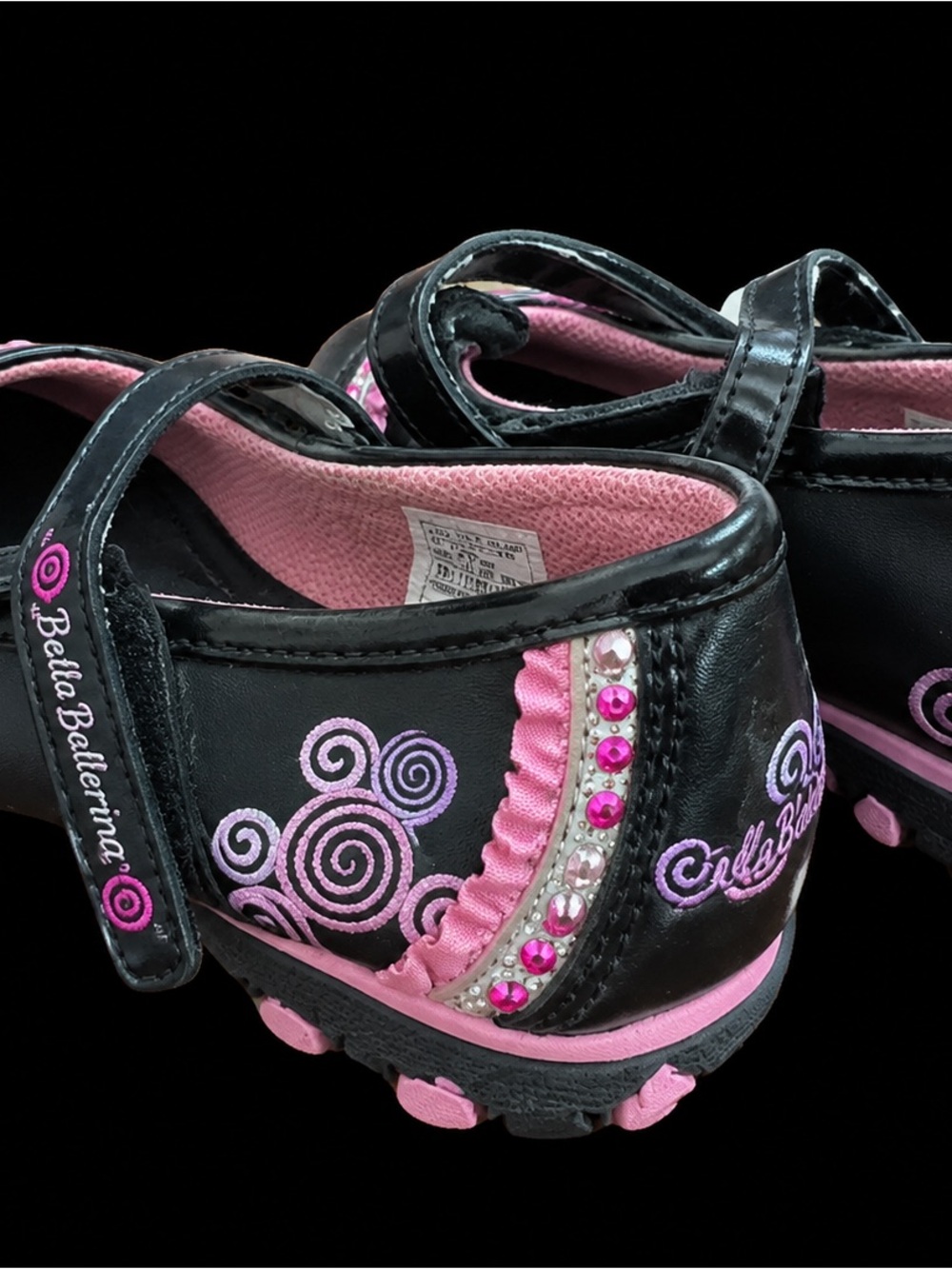 Skechers Bella Ballerina Girls’ Black & Pink Mary Jane Shoes – Pre-Owned